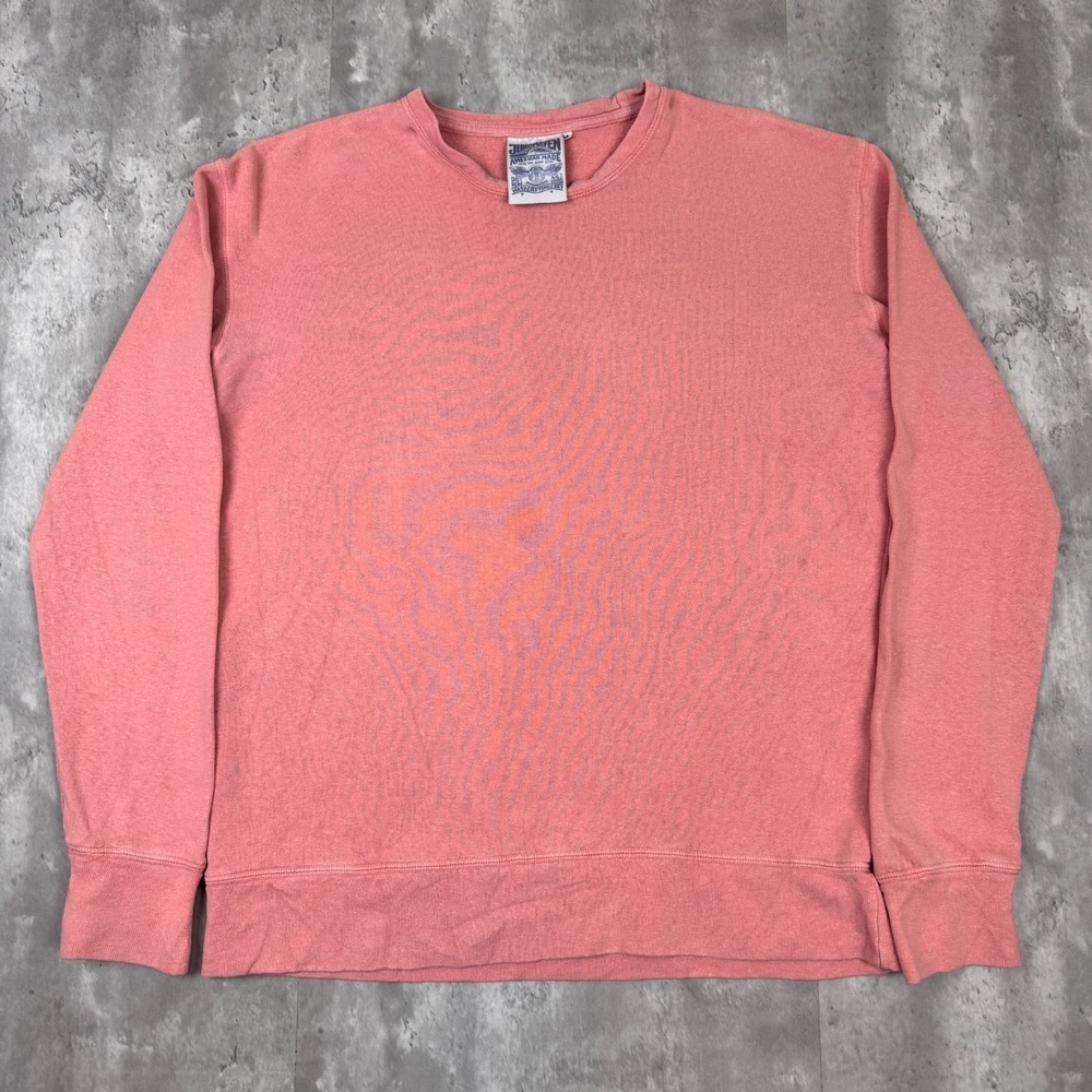 Jungmaven Heathered Fleece Tahoe Sweatshirt Mens Medium Pink Pullover USA